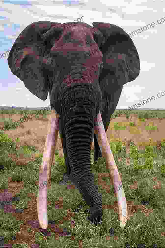 A Majestic Elephant Striding Across The African Savanna, Its Massive Tusks Glistening. Paddy S Huggy Adventures Graham Mackintosh