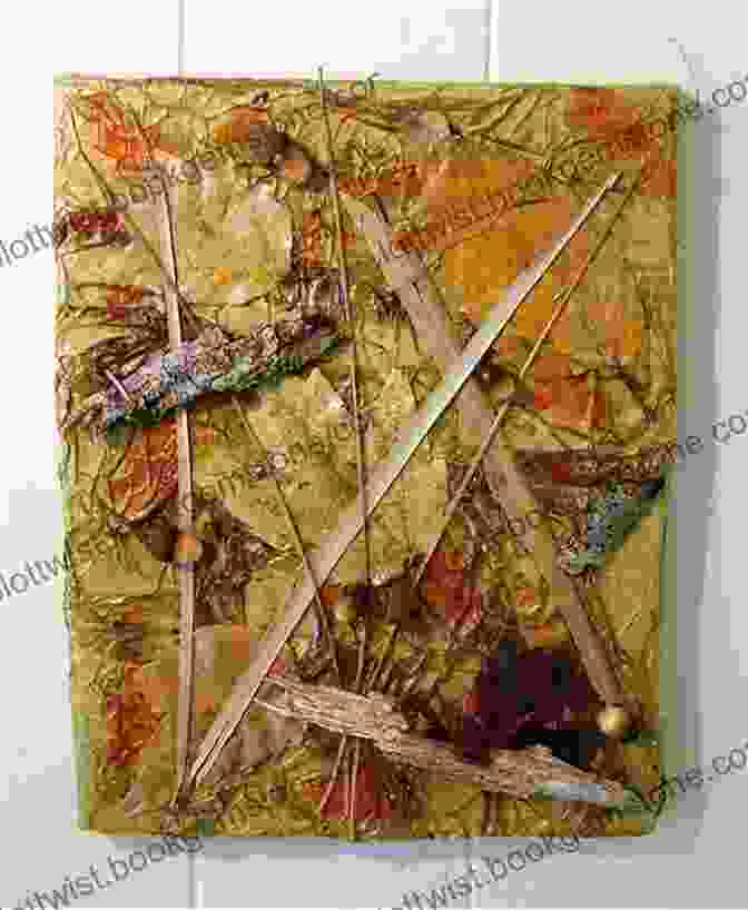 A Mixed Media Artwork Incorporating Natural Materials Such As Leaves, Bark, And Stones Textures From Nature In Textile Art: Natural Inspiration For Mixed Media And Textile Artists