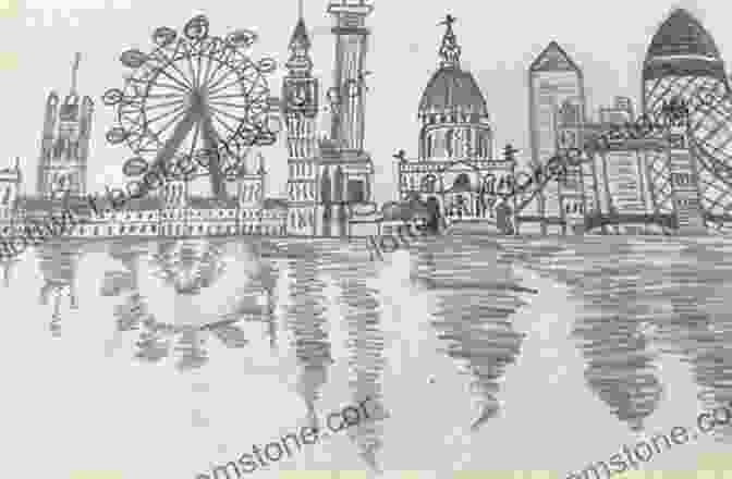 A Pencil Drawing Of The London Skyline By Mark Bergin, Featuring The Houses Of Parliament, Big Ben, And The London Eye. How To Draw London Mark Bergin