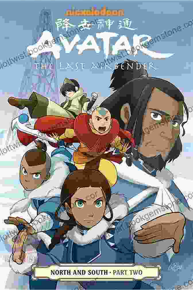 Avatar: The Last Airbender North And South Graphic Novel Cover Featuring Aang And Toph Avatar: The Last Airbender The Lost Adventures