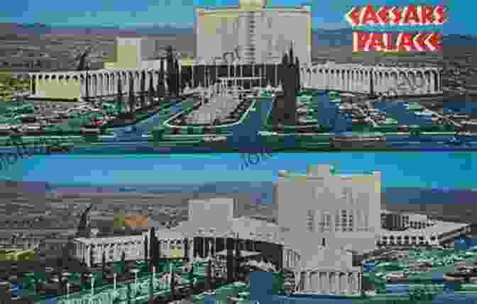 Las Vegas In The 1960s, With The Iconic Caesars Palace Casino And Hotel In The Foreground. Las Vegas Then And Now Version 5