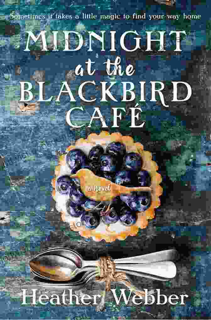 Midnight At The Blackbird Cafe Book Cover Featuring A Woman And A Man Sitting At A Table In A Cafe, With A Moonlit Sky And Stars In The Background Midnight At The Blackbird Cafe: A Novel