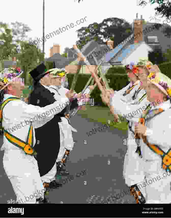 Morris Dancers Performing In A Village Square The English Village: History And Traditions