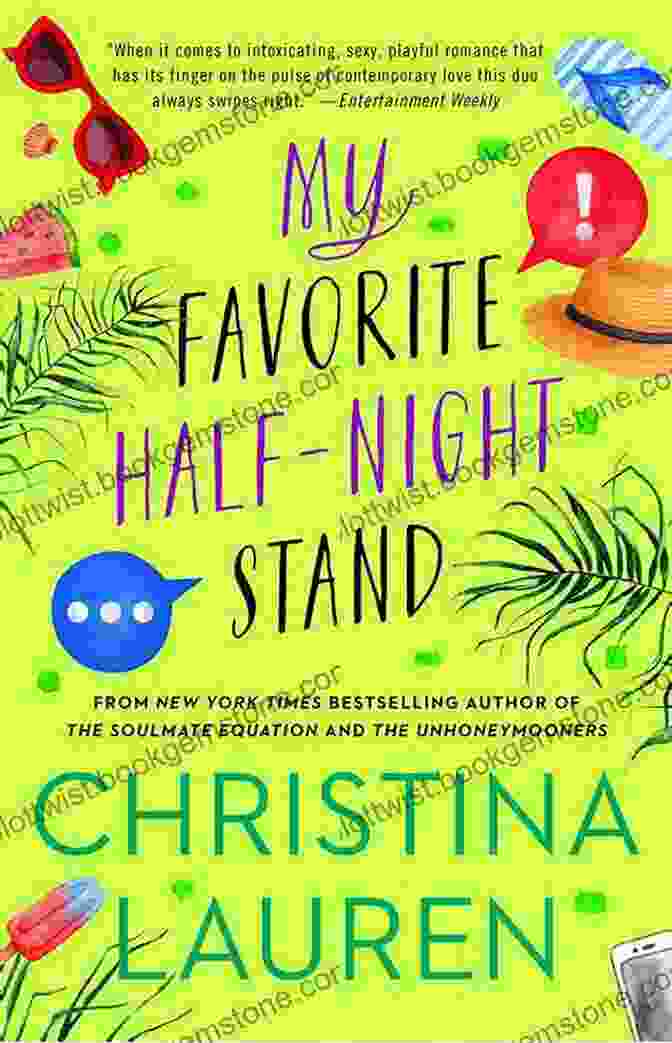 My Favorite Half Night Stand Book Cover Featuring A Couple Embracing In A Passionate Kiss My Favorite Half Night Stand Christina Lauren