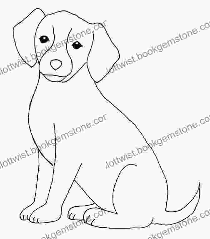 Step By Step Demonstration Of Sketching The Basic Shapes Of A Dog, Including An Oval For The Head, A Rectangle For The Body, And Lines To Connect Them. How To Draw: Dogs: In Simple Steps