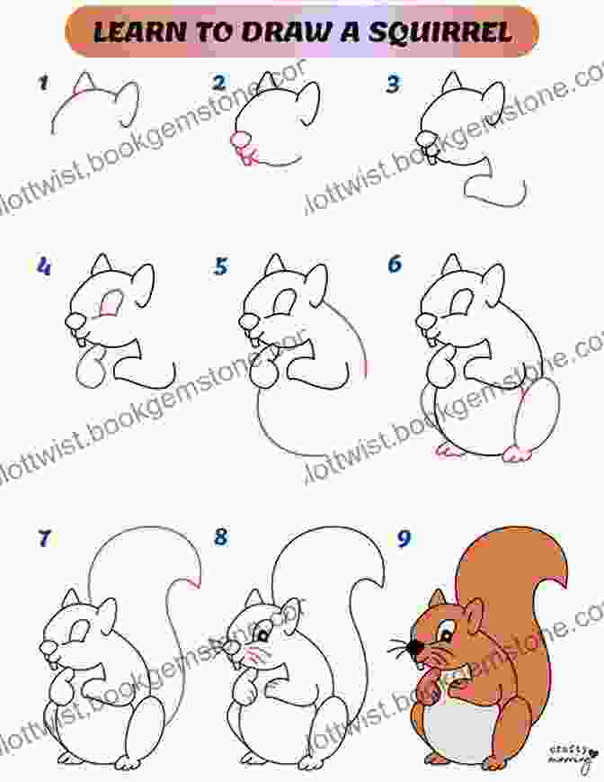 Step By Step Drawing Of A Woodland Squirrel How To Draw: Woodland Animals: In Simple Steps