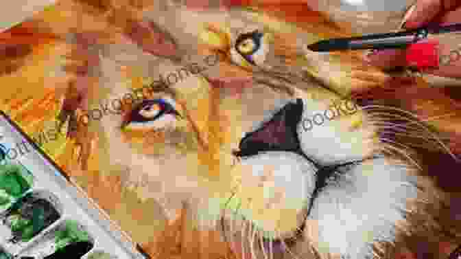 Step By Step Watercolor Painting Of A Majestic Lion, With A Vibrant Mane And Piercing Eyes 15 Step By Step Watercolor Paintings: Watercolor Painting Instruction