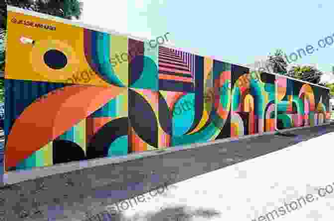 Street Art Spray Paint Mural With Stencils And Geometric Patterns ARTCOLORY/DIFFERENT INNOVATIVE ART DESIGNS: DIFFERENT ARTICLES RELATED TO ART