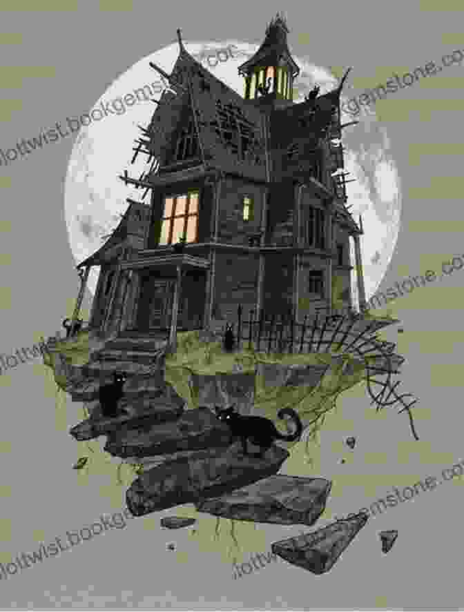 The Best Horror Of The Year: Volume 1 Book Cover With A Creepy Illustration Of A Haunted House And A Shadowy Figure The Best Horror Of The Year Volume 4