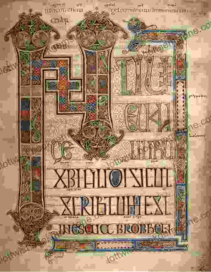 The Lindisfarne Gospels, An Illuminated Manuscript Adorned With Intricate Celtic Designs. Meetings With Remarkable Manuscripts: Twelve Journeys Into The Medieval World