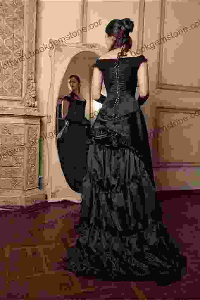 Victorian Woman Wearing A Gown With A Corset And Bustle Costume Through The Ages: Over 1400 Illustrations (Dover Fashion And Costumes)